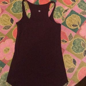 Size 4 Lululemon Athletica Maroon racerback Tank